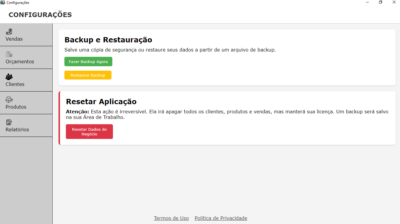 ERP de Gestão Empresarial Desktop: O Controle Total do Seu Negócio em um Único Lugar (Comprar Licença) - Imagem 3